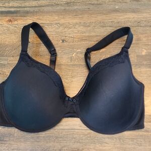 Marilyn Monroe Black Under-wire Bra Size 38DD